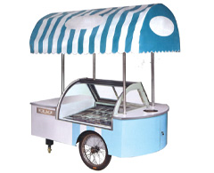 gelato topping cart