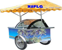 Ice cream cart tropical style
